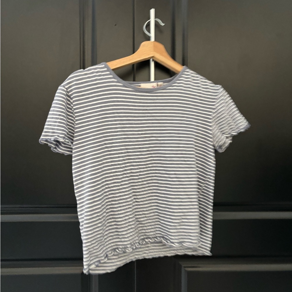 SO Blue and White Striped Tee